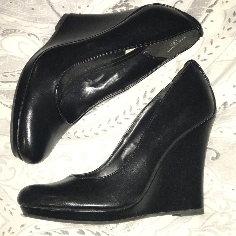 Call It Spring black wedges
